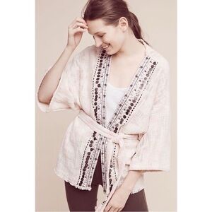 anthropologie | beautiful stories livia embellished kimono wrap jacket